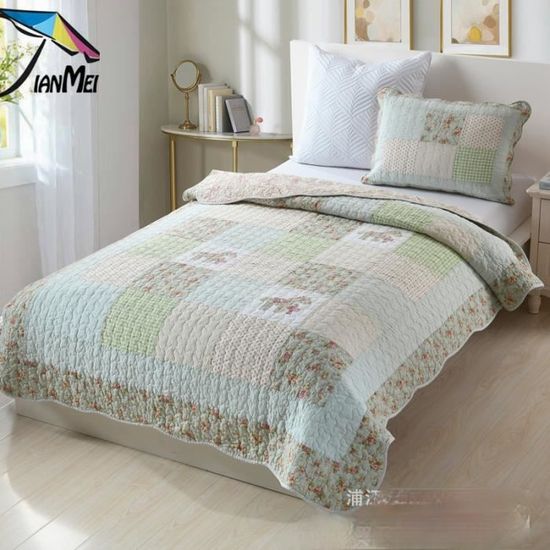Set couvre lit boutis Octavia et 2 taies taille 220 x 240 cm | Rakuten