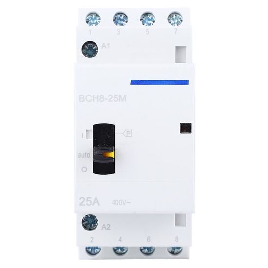 Contacteur Rail Din BCH8-25Z, 24V DC, 25A, 2NO - Pour Automatisation Domestique Et Industrielle