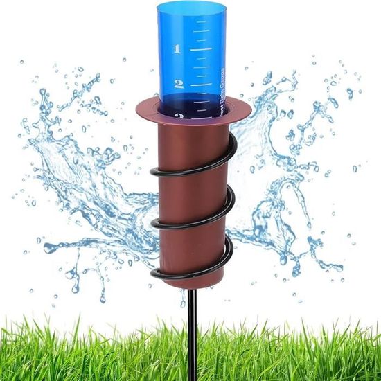 Pluviomètre Extérieur – Lot De 2 Cônes En Plastique Avec Piquet Pour Jardin, Facile à Lire Et Résistant Aux Intempéries - 10