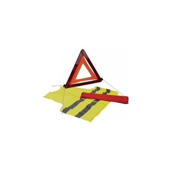 Kit Voiture Securite avec Pliable Triangle de Signalisation pour Auto et  Haute Réflectivité Gilet Jaune et Boîte de Rangement - Cdiscount Auto