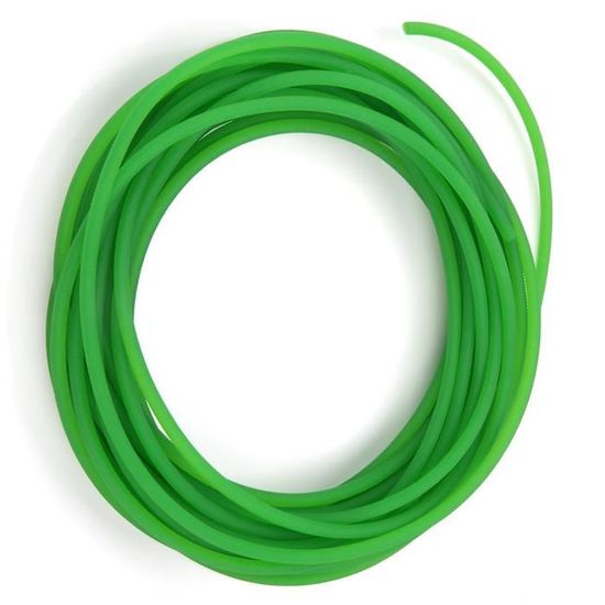 Courroie Ronde Polyuréthane PU - Rouleau 10m - Surface Rugueuse Verte - Pour Machines