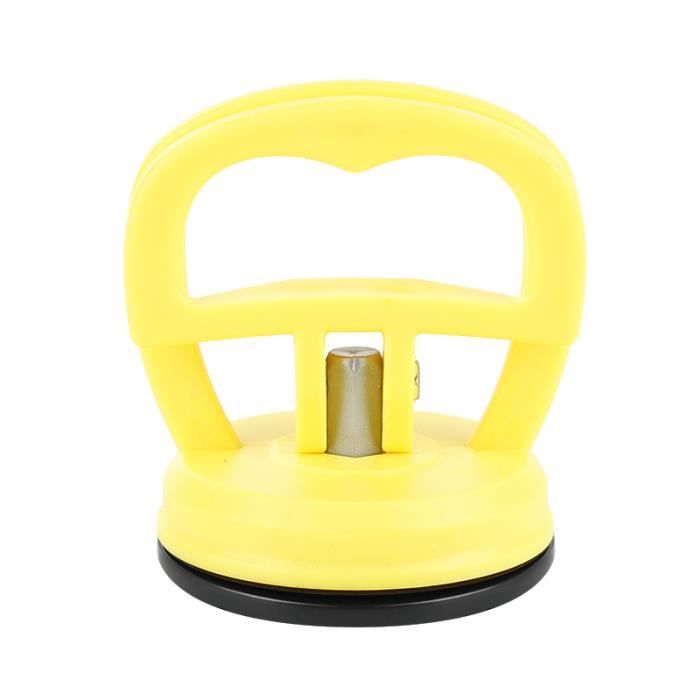 Kit 2 Ventouses Puissantes Débosselage Voiture – 5,7 Cm + 11,8 Cm, Poignées Ergonomiques Orange, Réparation Bosses Facile