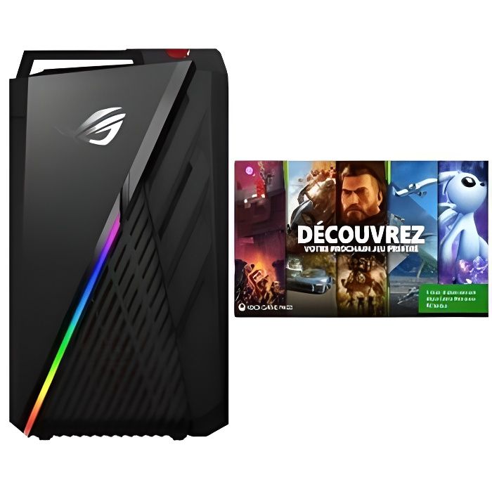 PC Gaming Asus GT35CG 1170KF007T Intel Core i7 32 Go RAM 1 To SSD Noir étoile + 1 mois d abonnement Xbox Game Pass