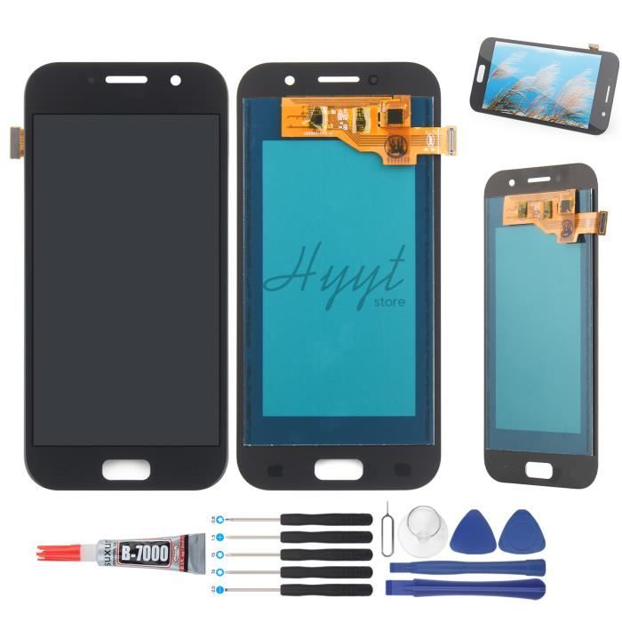 Ecran LCD pour Samsung Galaxy A5 2017 A520 A520F Complet vitre tactile Noir + Kit outils + Colle B7000