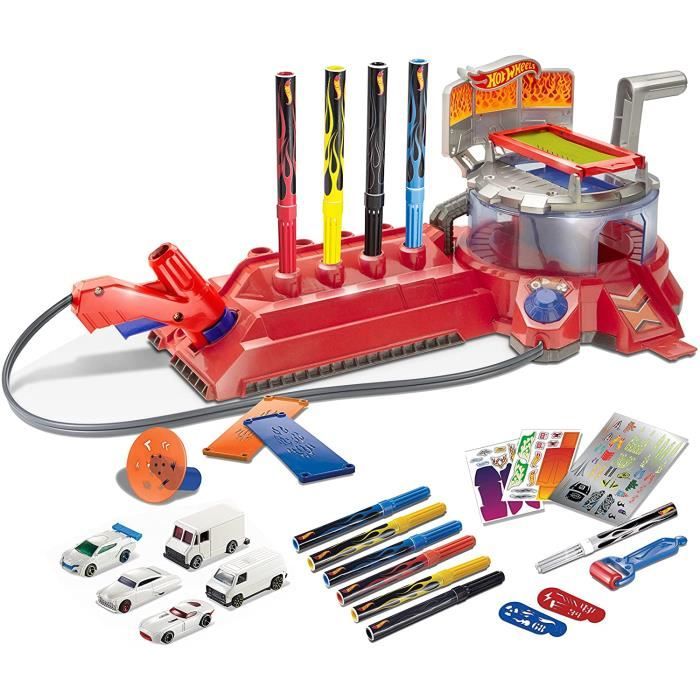 Outils de modélisme HOT WHEELS® Airbrush Auto Designer Custom Car Design Giftset 371297