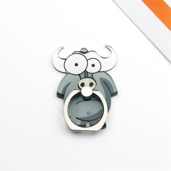Supports voiture,UVR réutilisation éléphant ZOO girafe support anneau de doigt support de support de téléphone portable - Type H