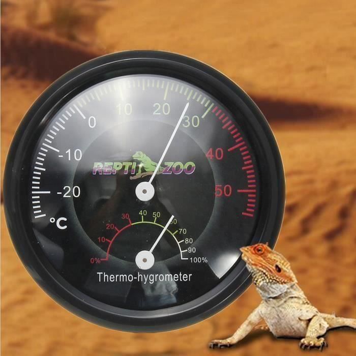 2 en1 Thermomètre Hygromètre de Animal Tortue de Reptile 20-50°C (0-110) 0-100% d'humidité So26945