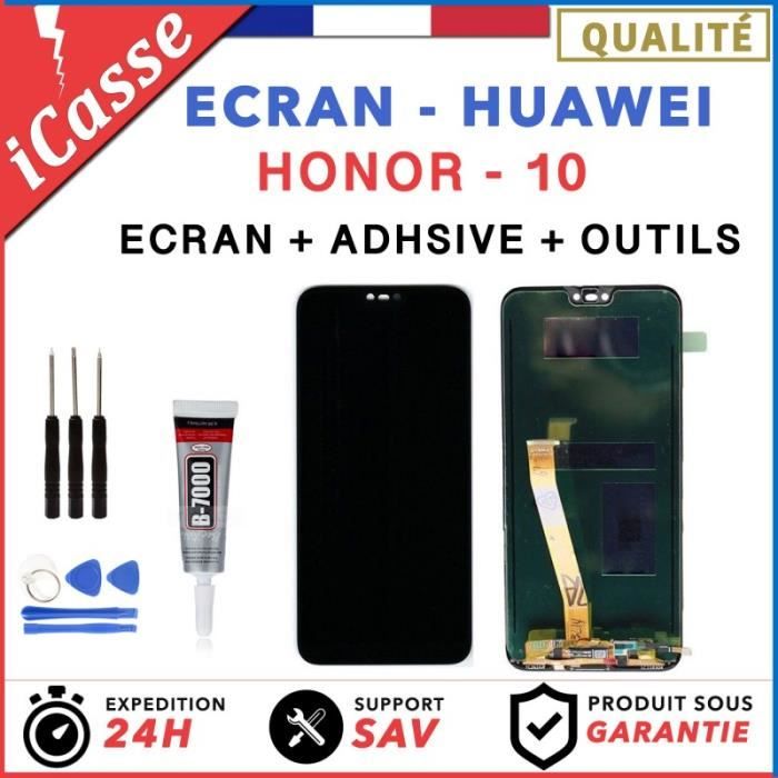 ECRAN LCD HUAWEI HONOR 10 NOIR + OUTILS + ADHESIVE