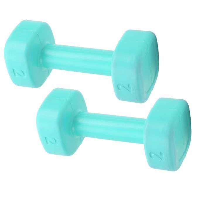 Tbest Haltère de femme 1 Paire Haltère de Fitness Femme Ménage Équipement de Formation de Yoga de Remplissage pour Enfants(vert