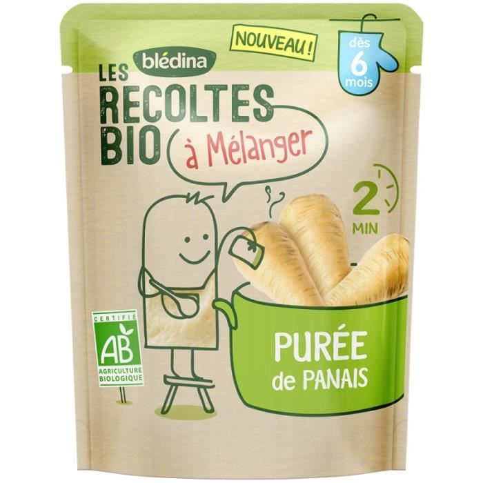BLEDINA Les récoltes Bio à mélanger - Purée Panais