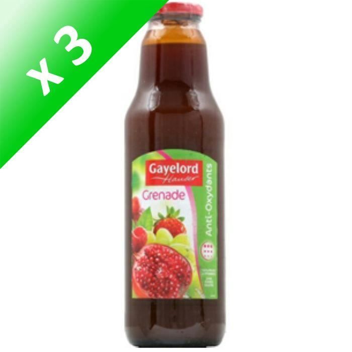 GAYELORD HAUSER Jus de grenade - 75cl (Lot de 3)