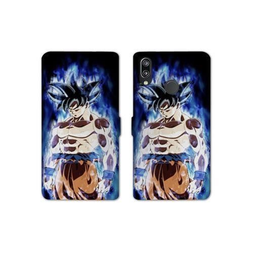 RV Housse cuir portefeuille pour Huawei Honor 10 Lite / P Smart (2019) Manga Dragon Ball Sangoku Noir taille unique