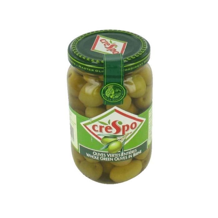 CRESPO Olives vertes entières - 200 g