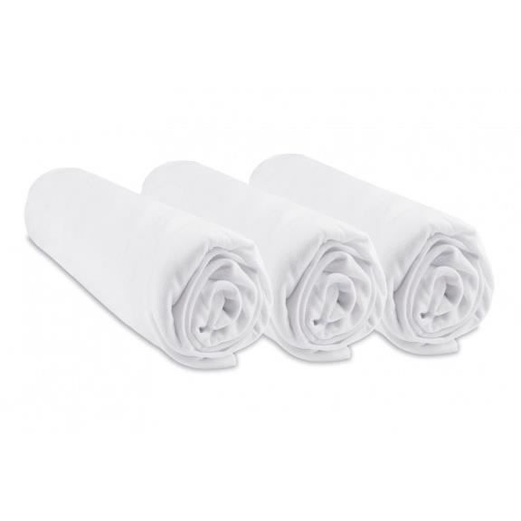 Lot de 3 draps housse bambou pour couffin 32x72