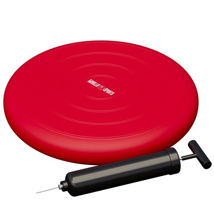 Coussin d'équilibre gonflable ∅ 33 cm - ROUGE