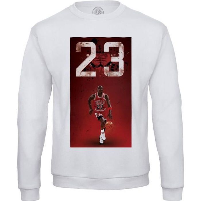 Sweat Shirt Homme Michael Jordan 23 Chicago Bulls Basket Superstar GOT