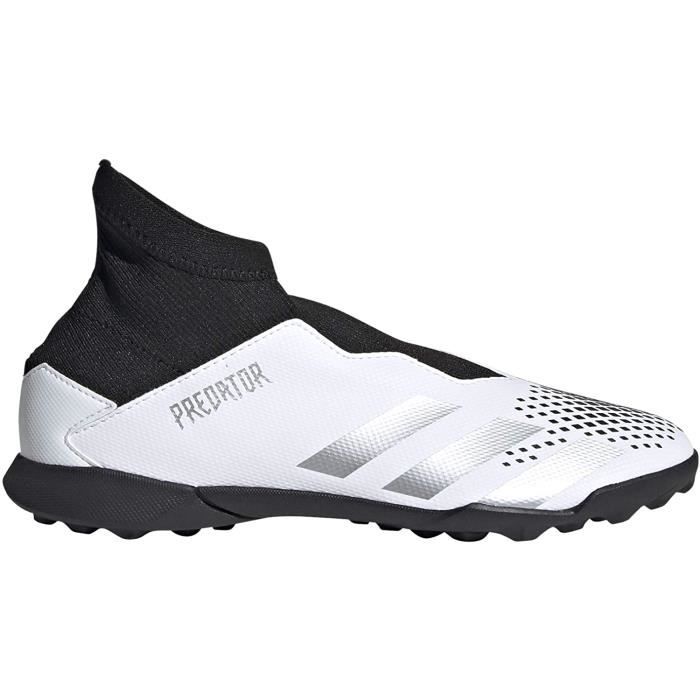 Adidas Predator 20.3 Ll Tf J, Chaussures de Football Unisexe-Enfants, Ftwbla/Plamet/Negbás, 38 Eu