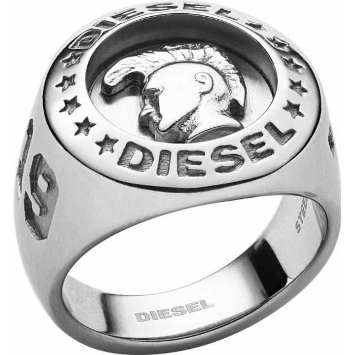 Bague DIESEL en Acier Blanc 189109