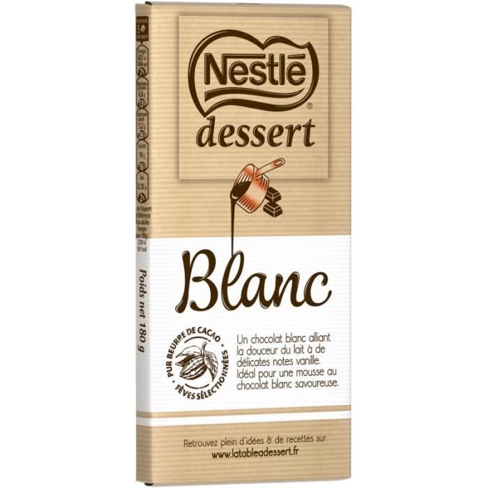 NESTLE DESSERT - Dessert Blanc 180G - Lot De 4