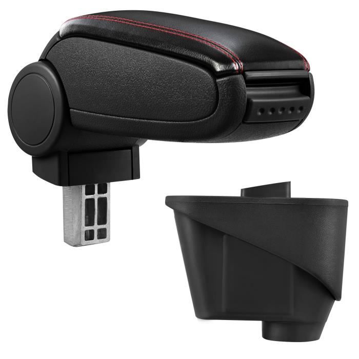 pro.tec accoudoir central spécifique pour Citroën DS3 concernant les années modèles à partir de 2010 - avec rembourrage - noir PU...
