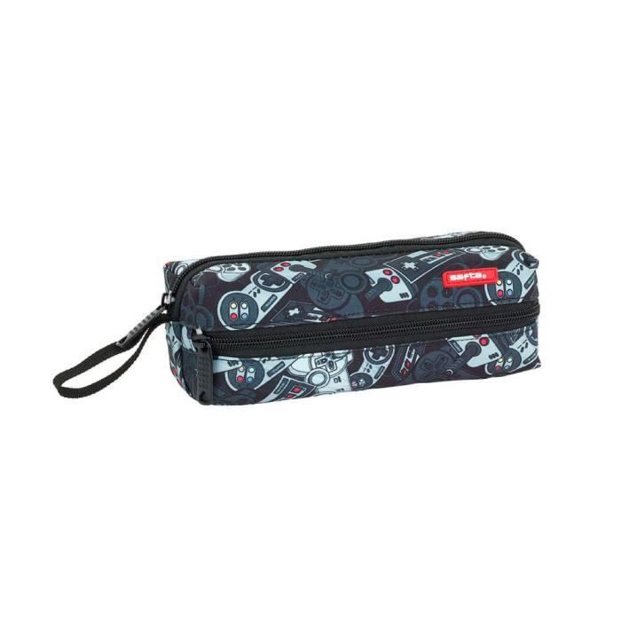 safta Welcome Gamers Black Trousse triple 3 fermetures éclair - 841929823