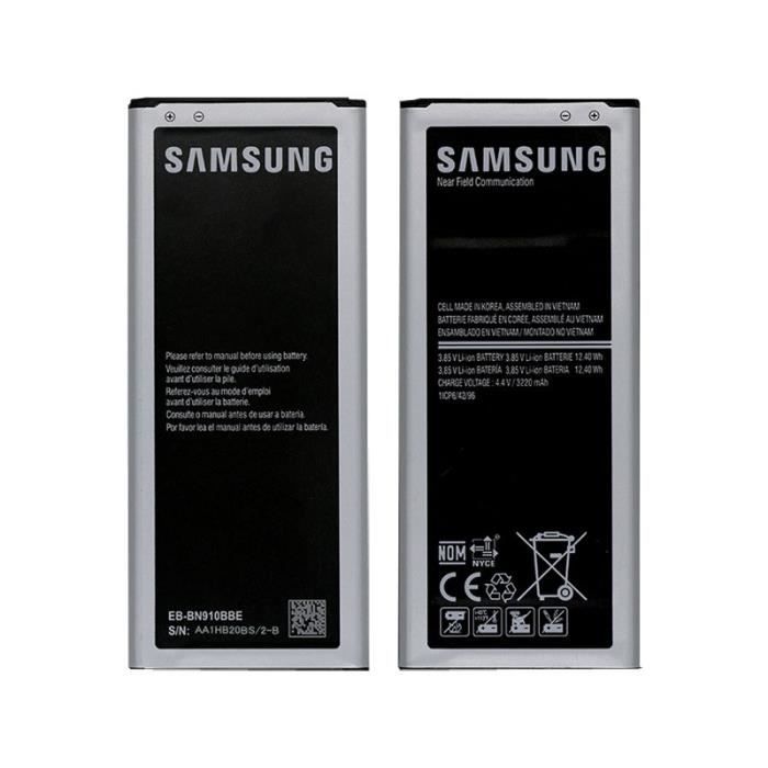 Original Samsung Galaxy Note 4 Eb-bn910bbe Sm-n910 Batterie Battery 3220mah