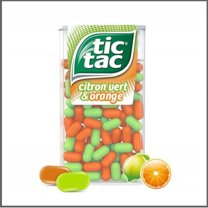 TIC TAC - Bonbon Duo Citron Et Orange 54G - Lot De 4