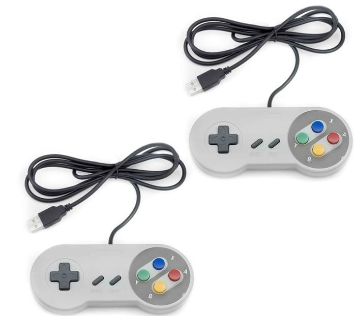 2X SFC (SNES) Manette de Jeu pour Jeux Nintendo pour Windows PC USB ...