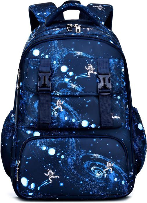 Tanou Cartable Garçon Primaire 22L - Sac à Dos Ergonomique Imperméable CP à CM2, Motif Astronaute 3D Avec Pendentif, Rangement Organisé École & Voyage