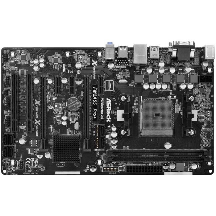 Carte mère ASRock FM2A55 Pro+ AMD A55 Socket FM2+ 2xDDR3 32GB ATX - Asrock