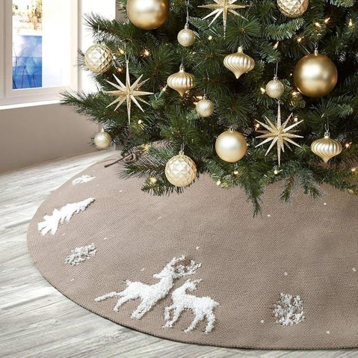 Jupe De Sapin De Noël, Décorations De Fête à Domicile, Tapis