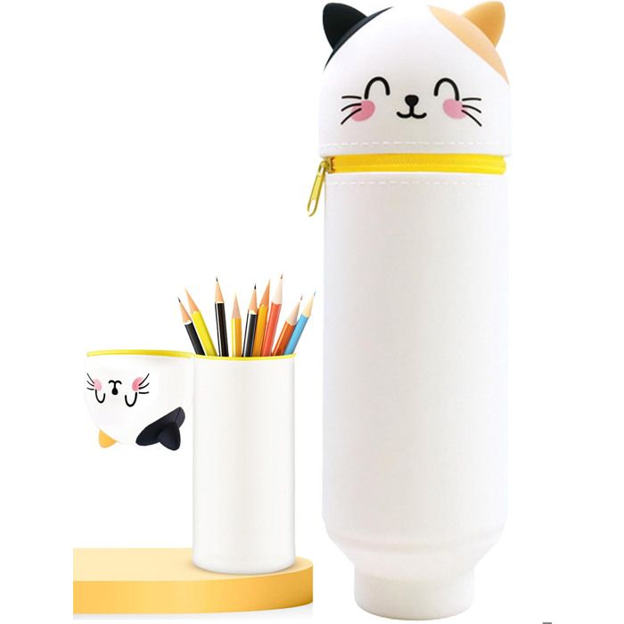 SIROCO Lot De 4 Pots à Crayons En Forme De Crayon 10 Cm