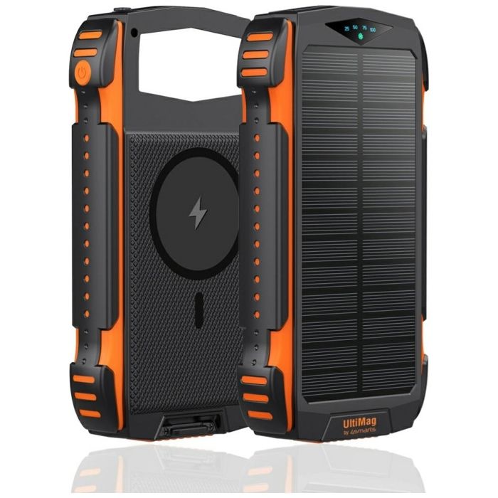 Batterie Externe Solaire - 4SMARTS - TITANPACK - 20000 mAh - Robuste - Ultra-Légère