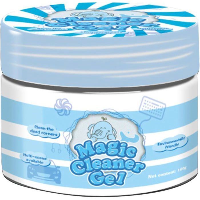 Nettoyant Pour La Poussière De Kwak, Gel Nettoyant Magique Pour Clavier Interieur De Voiture De Portable Etc Bleu 2 Pieces
