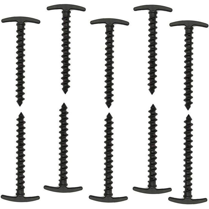 Lot De 12 Piquets De Tente En Plastique - Clous De 5.7 Pouces Avec Crochets Pour Le Camping Le Jardinage Et Une Utilisation En Ext%c3%a9rieur G 601099561429838