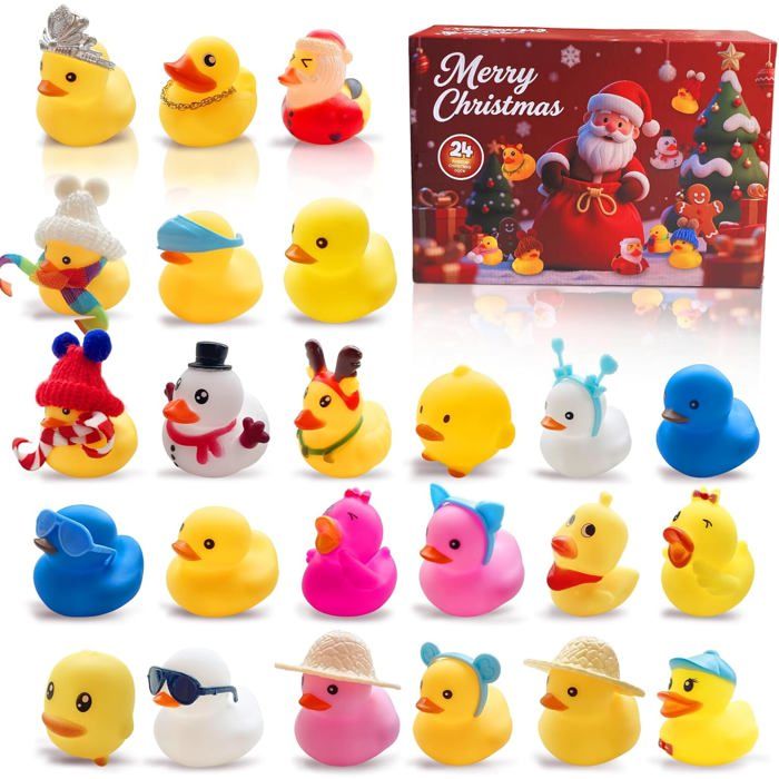 Calendrier De L'Avent Rigolo – 6 Jouets à Remonter De Noël : Père Noël, Renne, Pingouin, Lutin, Bonhomme De Neige Et Pain D'épice – Garantie Satisfait Ou Remboursé