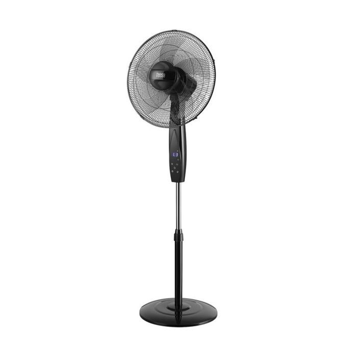 Ventilateur de sol - TEESA - TSA8065 - 3 vitesses - Télécommande - 50 W - Noir - Teesa