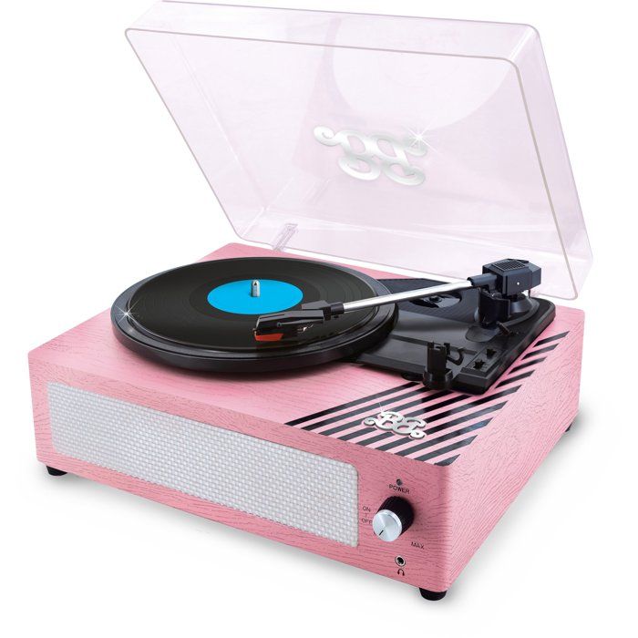 LISCIANI GIOCHI Platine Vinyle 3 Vitesses - Vintage Vinyl Player - Rose - Des 12 Ans