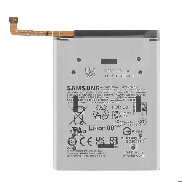 Samsung Batterie de Remplacement pour Galaxy A36 Li ion 5000mAh Service Pack - vue 5