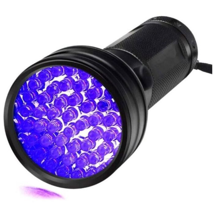 Lampe torche UV à 51 LED 395 nm violette détecteur de lumière noire pour détecter lurine de chien les taches danimaux et les p