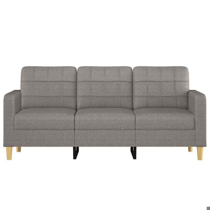 SHELL© SOFA-Canapé salon - 3 places - (par siège) : 110 kg - Taupe 180 cm Tissu C4590