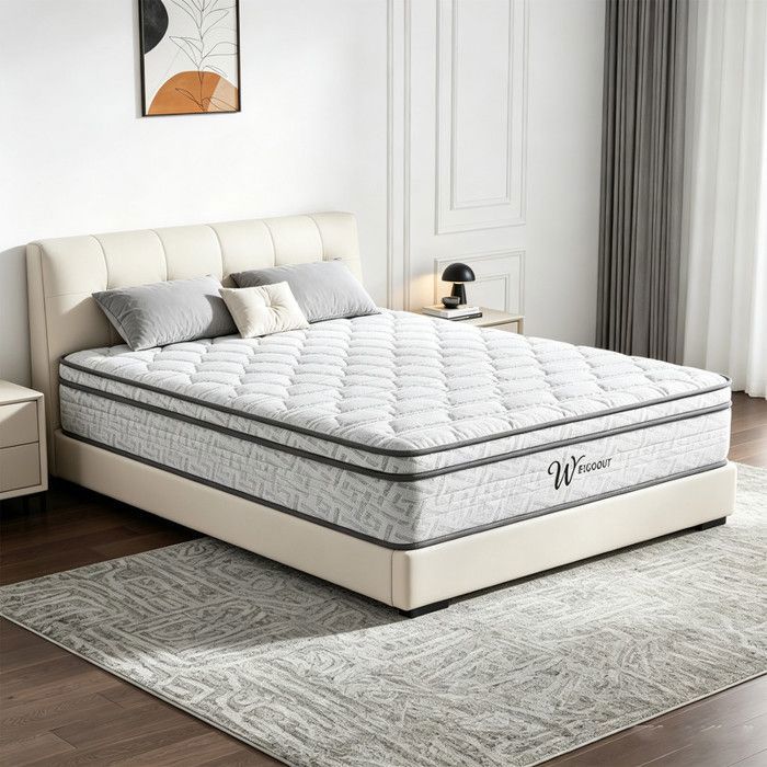 Matelas 140x200 cm Épais 28cm Mousse Mémoire de Forme Haute Densité Sommeil Indépendant Respirant Résistant Longue Durée
