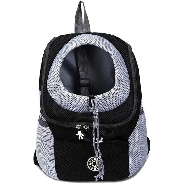 Sac à Dos Pliable pour Chien de Voyage pour Animaux de Compagnie pour Chat Sacs à Dos de Transport (Noir M)