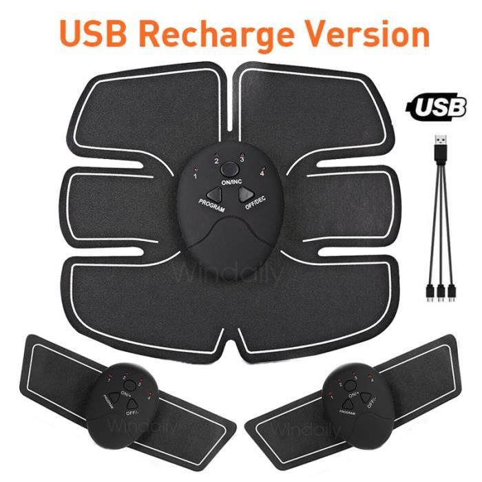 Stimulateur Musculaire Sans Fil – Abdos, Fessiers – Appareil électrique Smart Trainer