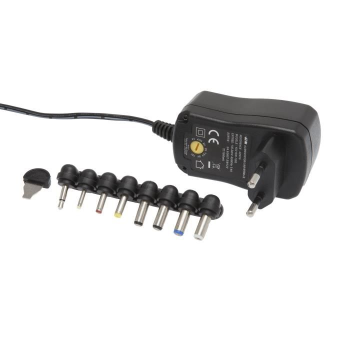Avizar Chargeur Secteur Universel 45W avec 10 embouts 12V à 19.5V Câble