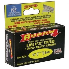 Agrafes Robustes Arrow T50 9/16" En Acier Galvanisé - Paquet De 1250 - Pour Agrafeuses Lourdes