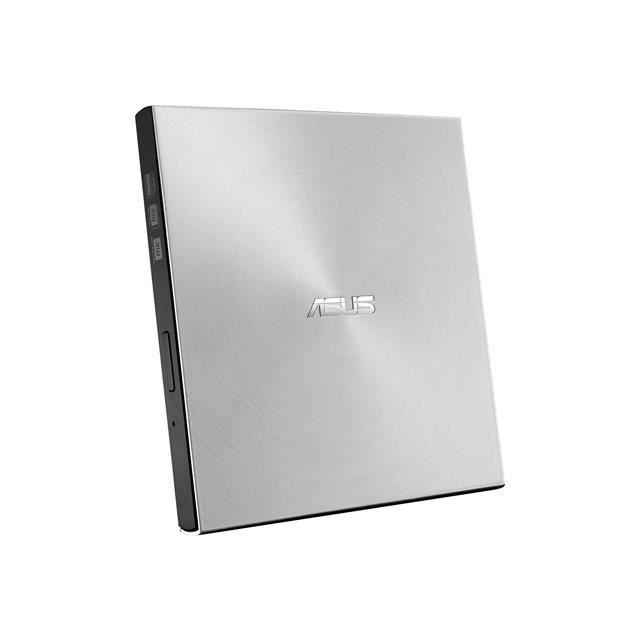ASUS - Lecteur DVD RW externe SDRW-08U7M-U/SIL/G/AS/P2G - Graveur DVD - USB 2.0 - 24x (CD) / 8x (DVD) - Gris