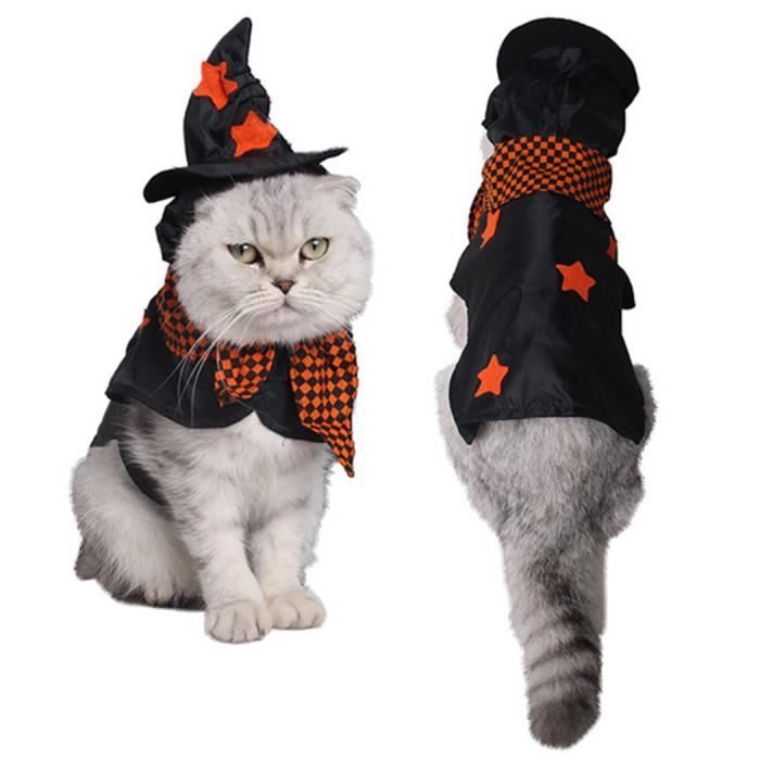 Manteau Chat Halloween Vetement Chat Deguisement Chaton Chien Chiot M Achat Vente Manteau Manteau Chat Halloween Vete Cdiscount