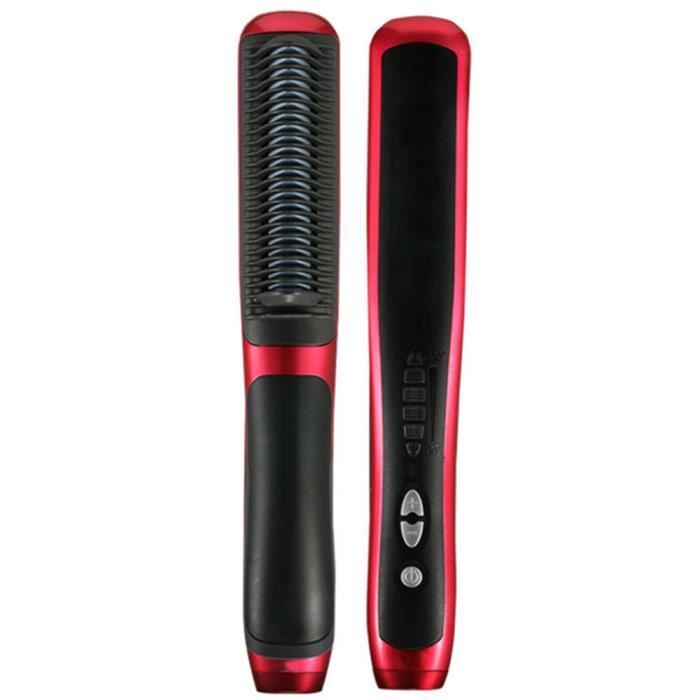 Fer à lisser Peigne à cheveux Brosse à cheveux électrique en céramique