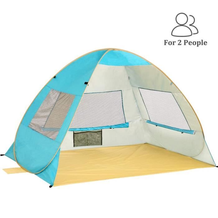 Tente Pop Up De Plage Familiale Anti Uv Quechua 2 Secondes